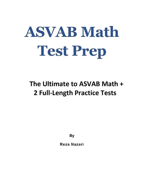 Asvab Math Test Prep The Ultimate Guide To Asvab Math 2 Full Length