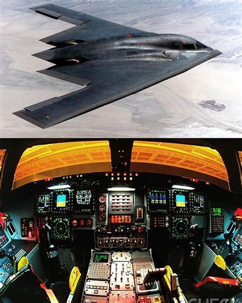 B 2 Spirit Bomber Cockpit Usaf Military Aircraft Stealth