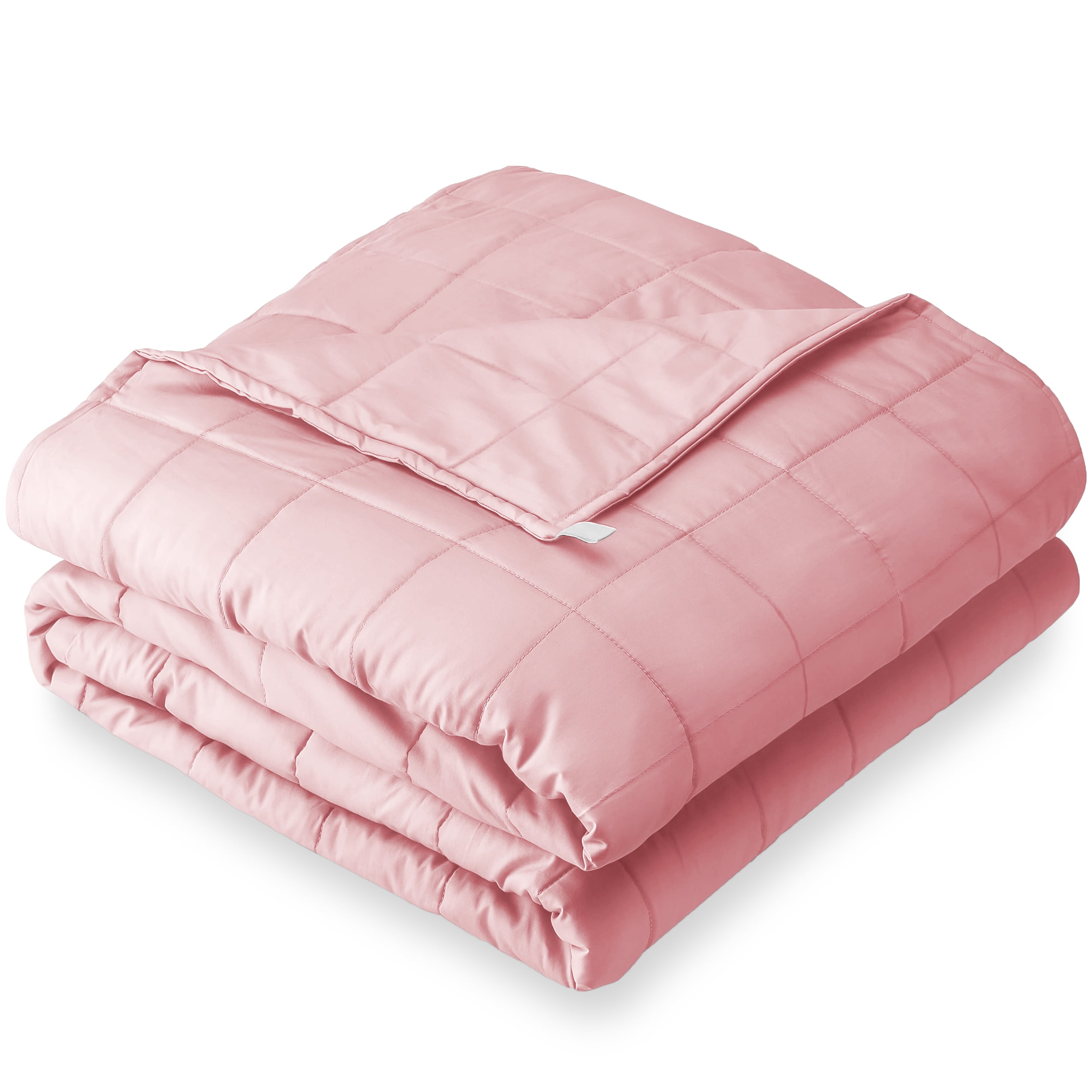 Bare Home Contemporary Pink Solid Print Cotton Bed Blanket Twin Xl