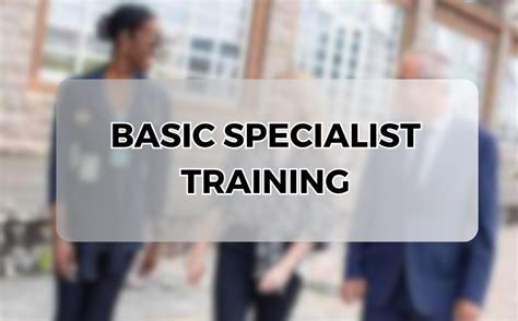 Basic Specialist Training Blog Catalys