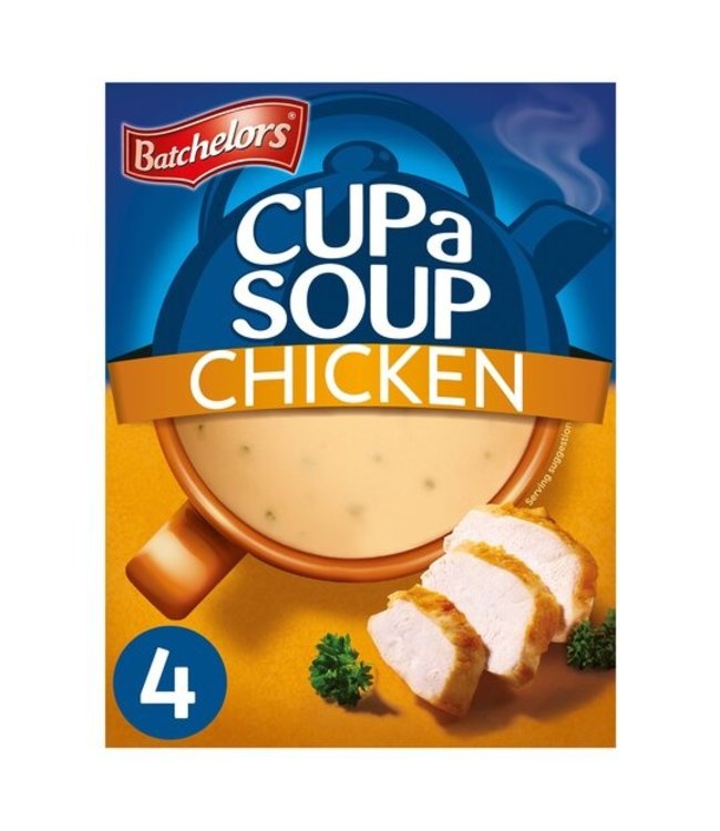 Batchelors Cup A Soup Chicken 4 Instant Soup Sachets 81G Bb Foodservice