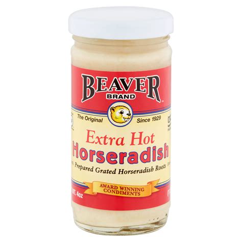 Beaver Brand Extra Hot Horseradish 4 Oz Walmart Com