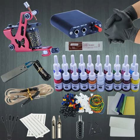 Beginner Complete Tattoo Kit Tattoo Machine Guns Set Power Supply