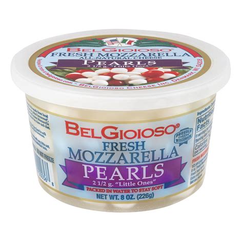 Belgioioso Fresh Mozzarella Cheese Pearls Cup 8 Oz Delivery Or