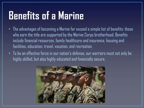 Benefits Of The Marines