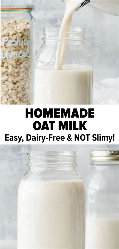 Best Oat Milk Recipe Not Slimy Secret Trick In 2021 Milk Recipes