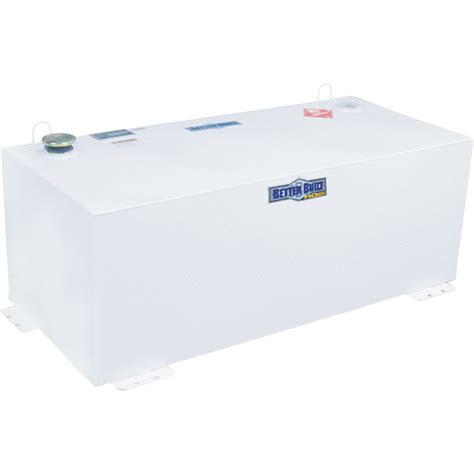 Better Built Steel Transfer Fuel Tank 200 Gallon Rectangular White