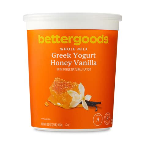 Bettergoods Whole Milk Honey Vanilla Greek Yogurt 32 Oz Walmart Com