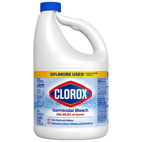 Bleach Clorox Germicidal Concentrated 121 Oz Bottle