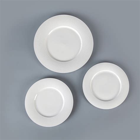 Bulk Ceramic Plates Resturant Dinner Plates Wholesale Bulk Wedding Plate