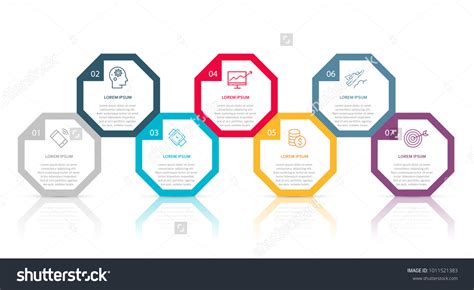 Business Infographic Template 7 Steps Success Stock Vector Royalty Free 1011521383