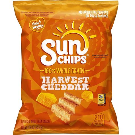 Buy Sunchips Harvest Cheddar Flavored Multigrain Snacks 1 5 Ounce Pack