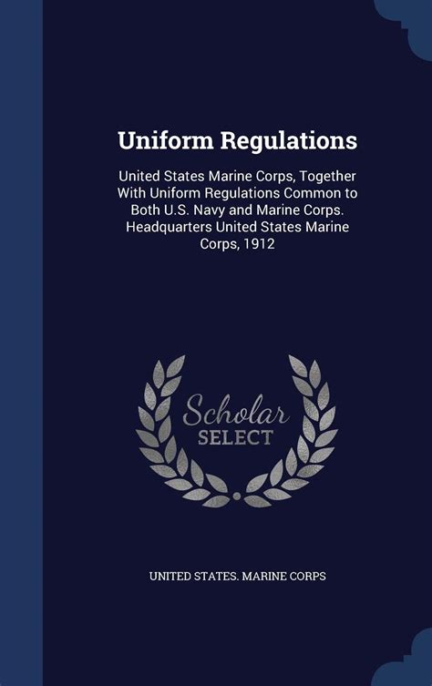 Buy Uniform Regulations United States Marine Corps Together With