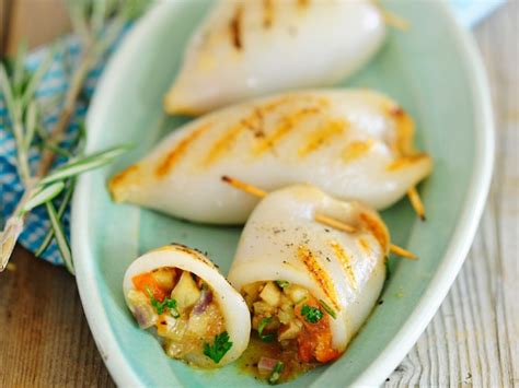 Calamari Tubes With Filling Recipe Eat Smarter Usa