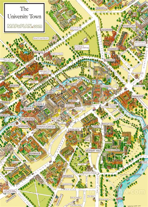 Cambridge University Map