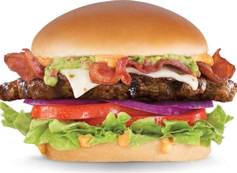 Carl S Jr Features Their Guacamole Bacon Angus Thickburger