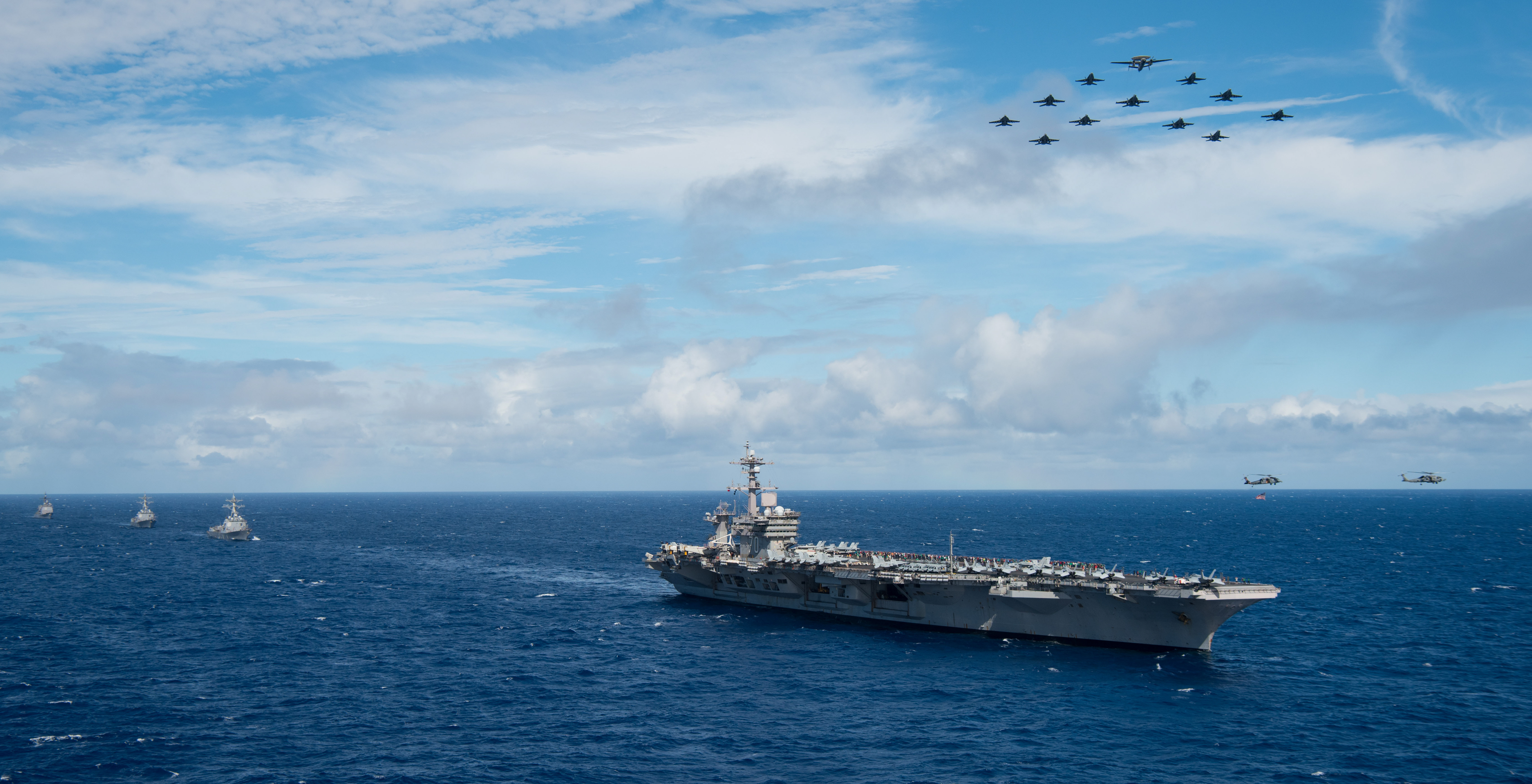 Carrier Uss Carl Vinson Enters Drydock For Maintenance After Busy