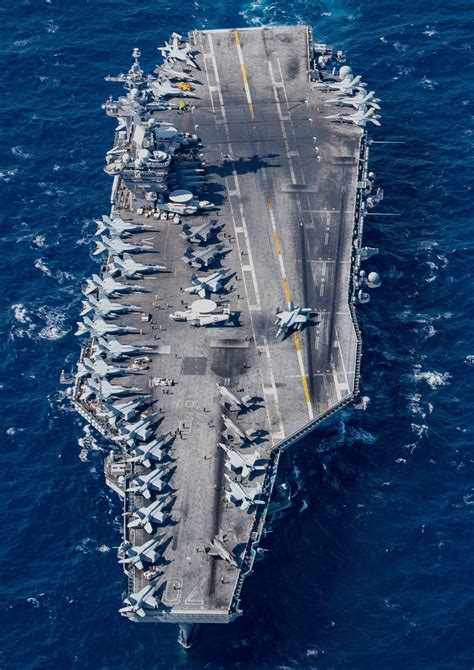 Carrier Uss Carl Vinson Operating In Sea Of Japan Carrier Air Wing 5