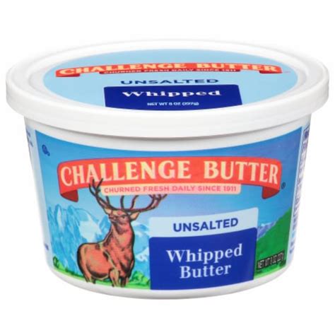 Challenge Unsalted Whipped Butter Tub 8 Oz Fry S Food Stores