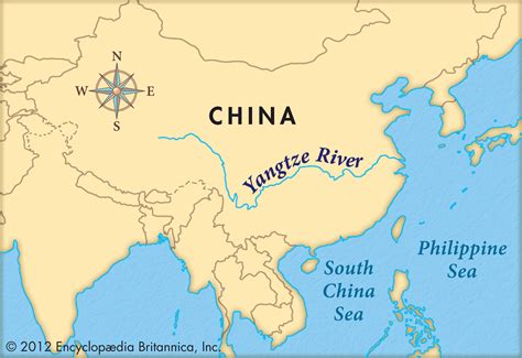 Chang Jiang River World Map