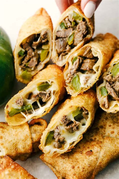 Cheese Steak Egg Rolls Frozen