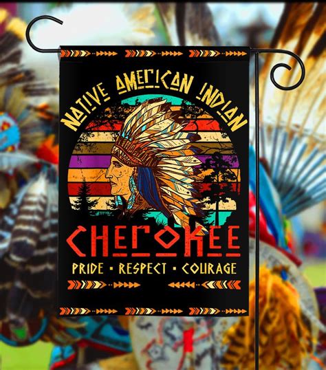 Cherokee Native American Indian Pride Indigenous Tribe Flag Etsy