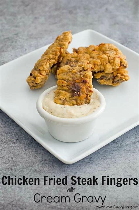 Chicken Fried Steak Fingers Recipe With Cream Gravy