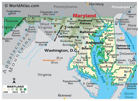 Cities In Maryland Usa