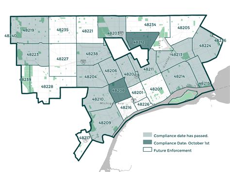 City Of Detroit Zip Code Map Map