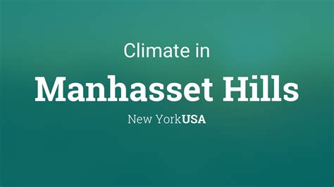 Climate Weather Averages In Manhasset New York Usa