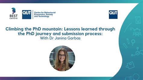 Climbing The Phd Mountain Lessons Learned Through The Phd Journey And Submission Process