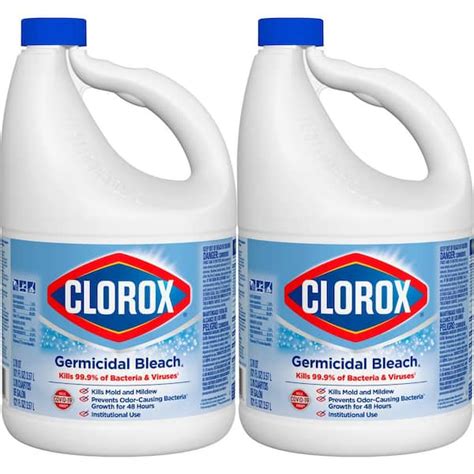 Clorox 121 Oz Concentrated Germicidal Liquid Bleach Cleaner 2 Pack C