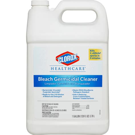 Clorox Healthcare Bleach Germicidal Cleaner Refill 128 Fl Oz Walmart Com