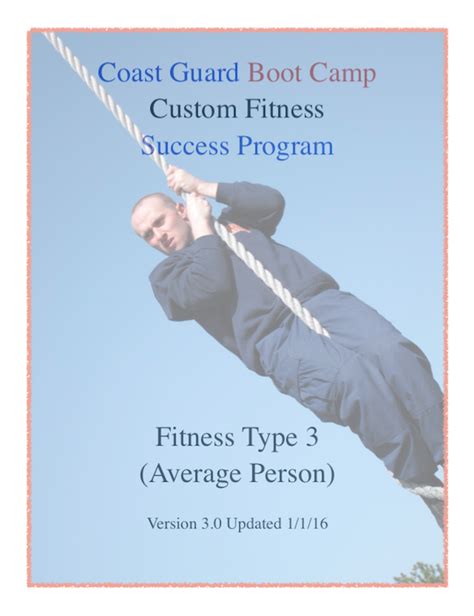 Coast Guard Boot Camp Fitness Success Program