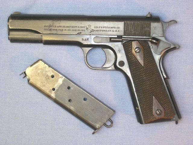 Colt 1911 455 Eley Wwi Raf Marked For Sale At Gunauction Com 8635565