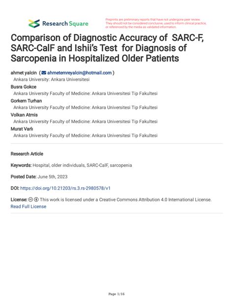 Comparesion Of Sarc Pdf