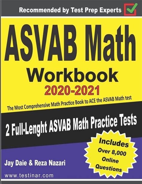 Comprehensive Asvab Math Practice Book 2020 2021 Complete Coverage