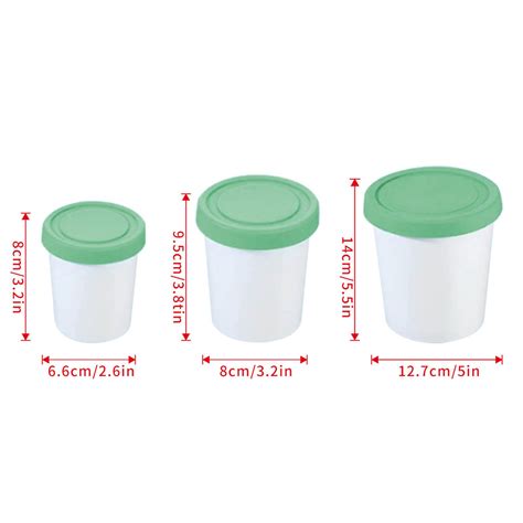 Cqinini Food Storage Round Plastic Ice Cup Silicone Lid Sealed Bucket