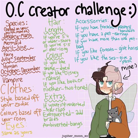 Create An Oc Drawing Challenge Creative Drawing Prompts Create An Oc