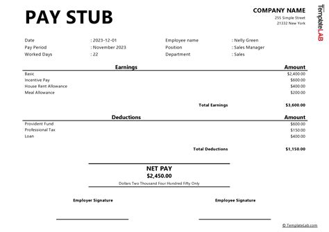 Create Paycheck Stub Template Free Of 7 Pay Stub Generator Free Online