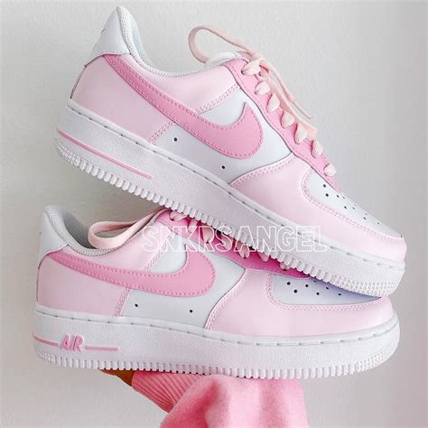 Custom Air Force 1 Baby Pink Etsy