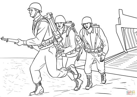 D Day Coloring Sheets Coloring Pages