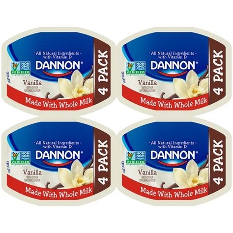 Dannon Whole Milk Vanilla Yogurt 21 2 Oz Instacart