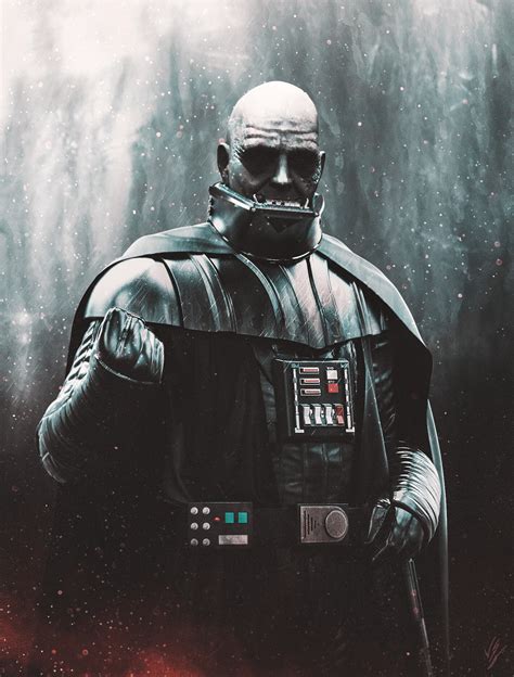 Darth Vader Without Mask Art