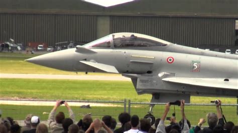 Dassault Rafale Eurofighter Typhoon At Paris Air Show 2011 Youtube