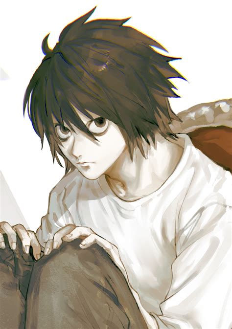 Death Note Fanart L And Light His Real Name Is L Lawliet