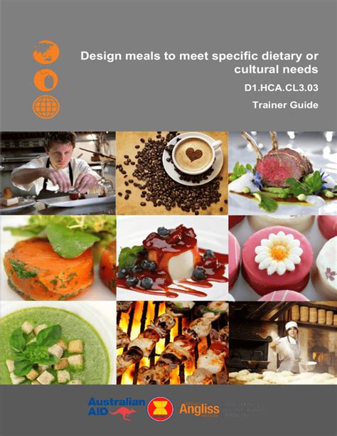 Design Meals To Meet Specific Dietary Or Cultural Needs