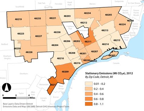 Detroit Zip Code Map