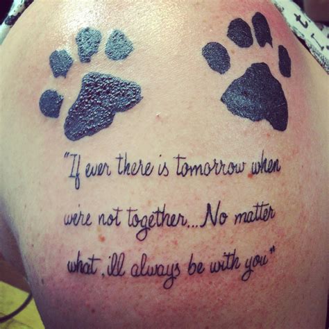 Dog Memorial Tattoo Quotes Snorkelling Vlog Fonction