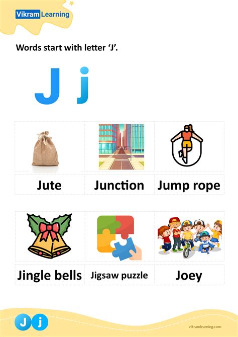 Download Words Start With Letter J Worksheets Vikramlearning Com